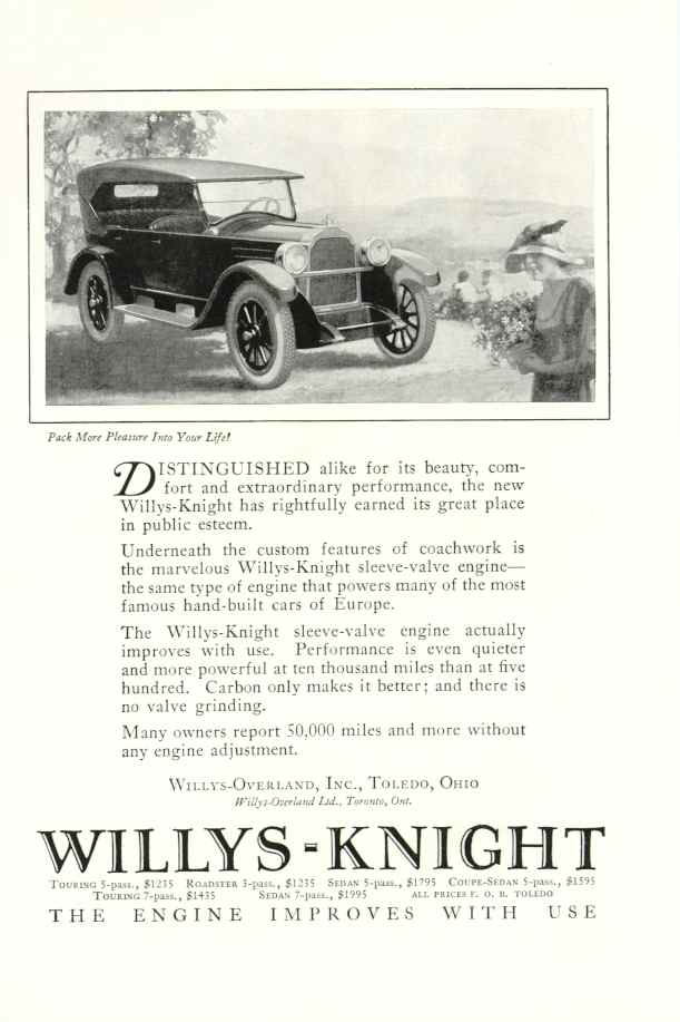 1923 Willys Auto Advertising